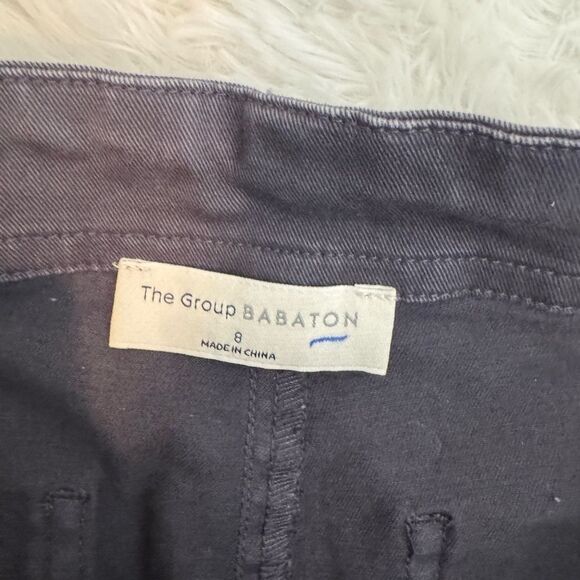 Aritzia Babaton The Group Cigarette Pants Navy Button Fly Closure Size 8 - Picture 4 of 10